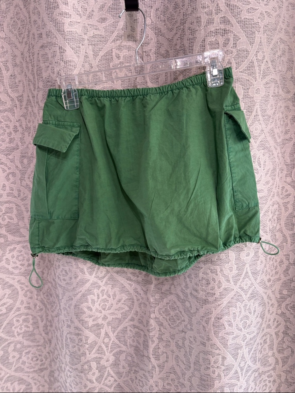 Free People small Green Cargo Drawstring Women’s Skirt